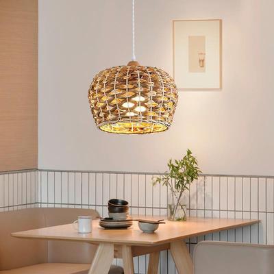 Wabi Sabi Japão Pendentes Loja Mesa de Bar Rattan Lâmpadas Suspensas Sala de Estar Restaurante Lustre Decoração de Quarto Lustre LED
