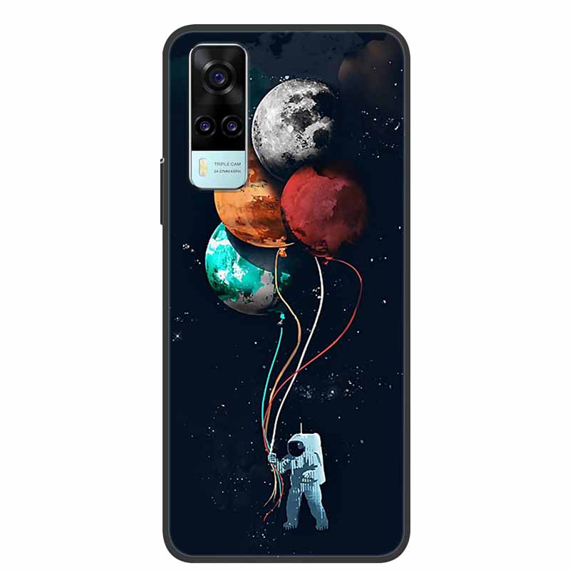 For vivo Y31 2021 Case Shockproof Soft silicone TPU Back Cover For Vivo Y53S 4G Y31 2021 Y 31 Case V2036 Phone Case Cute Cartoon