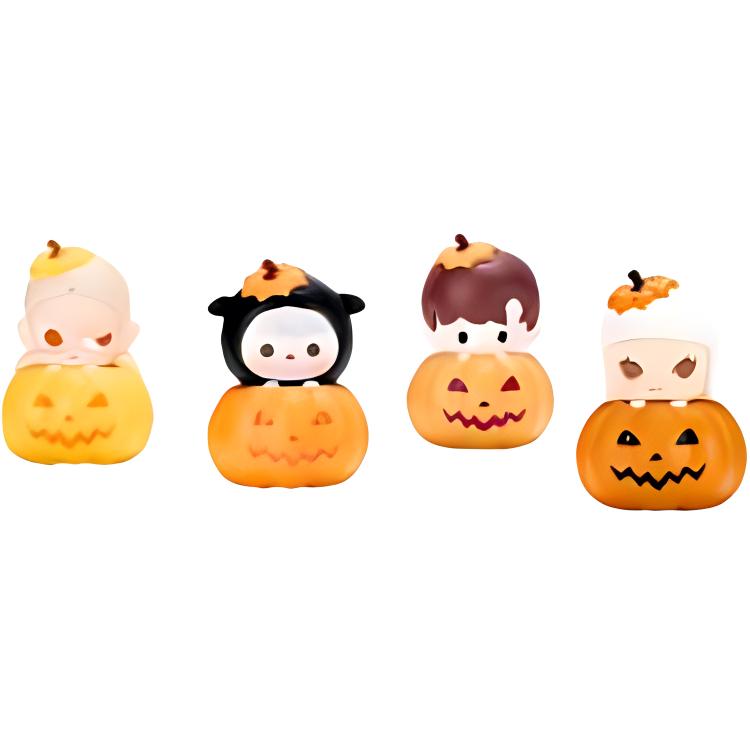 

New POP MART Halloween Pumpkin Collection Doll+ Trend Based Products Trumpets PPMT-2309-0118 Halloween Pumpkin Collection Figures+PLUS S Bottle