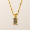 Bohemian Style, Generous Card, Tarot Card Necklace, Women's Sun, Moon, Demon's Eye Necklace, Gold-plated and Color Preserved