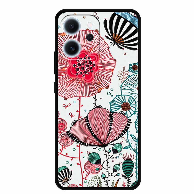 3D Flowers Emboss Fundas For OPPO Reno 15F 5G Case Soft Silicone Phone Cases For OPPO Reno 15F Back Covers Shell Coque 6.57"