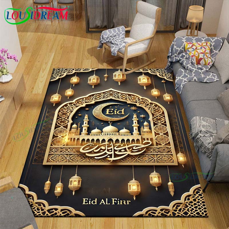 Fashion Muslim Prayer Carpets Bedroom Becoration Living Room Decoration Carpets for Bed Room Rug Anime Rug  Area Rug
