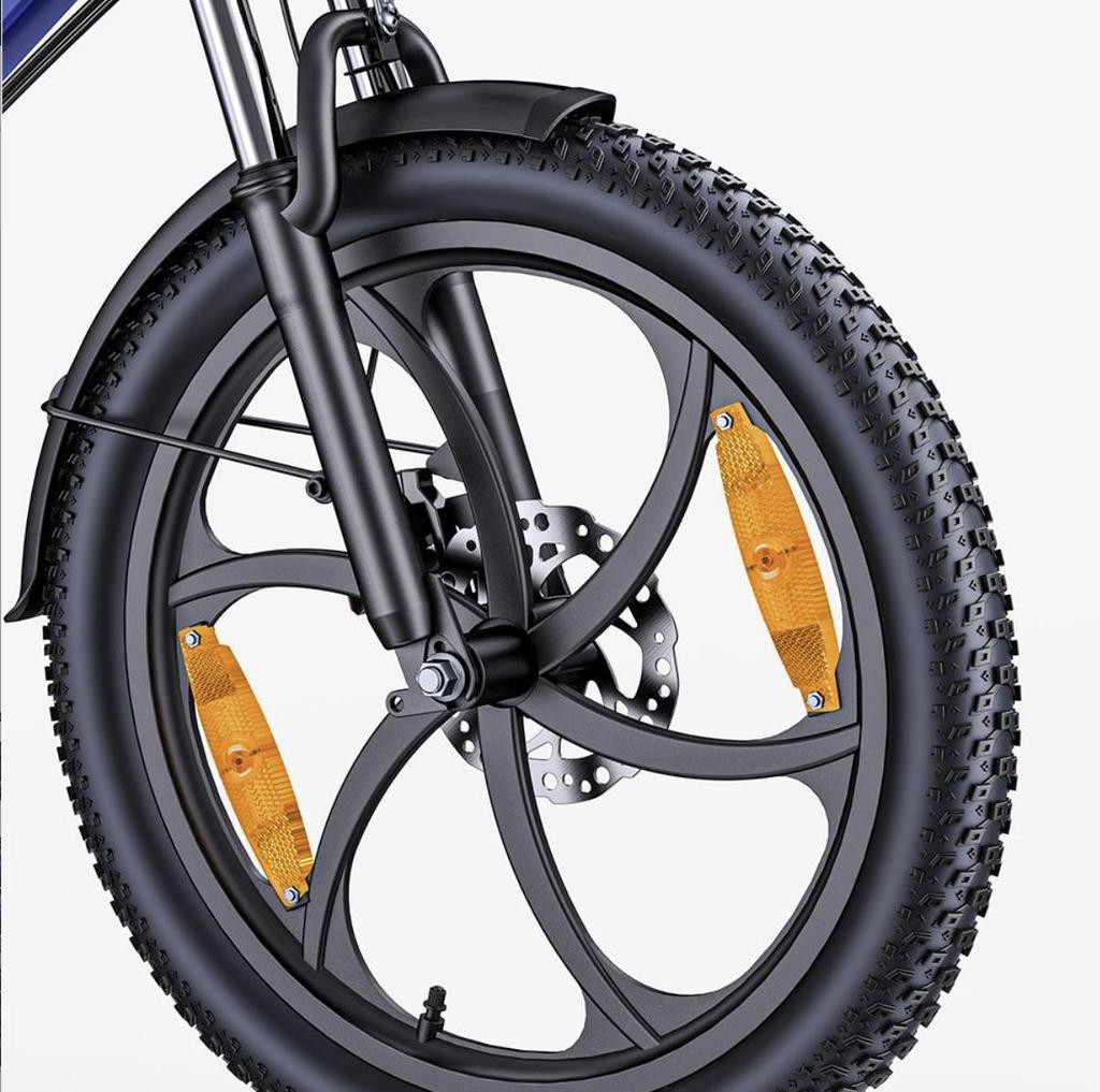 HillMiles Mile 2 Adult electric bicycles 250W motor 36V 13Ah battery 20x3.0-inch tires Shimano 7-speed Hydraulic disc brakes