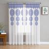 Bohemian Mandala Sheer Voile Vorhänge für Wohnzimmer Schlafzimmer Exotischer Stil Fenster Tüll Vorhänge Transparenter Chiffon Vorhang