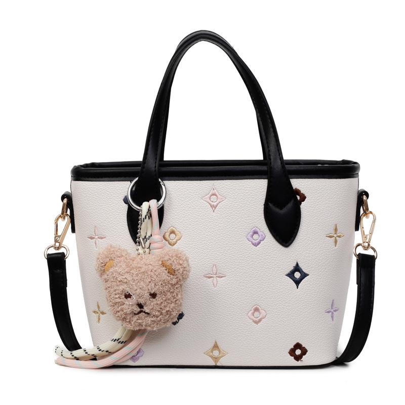 

Новая сумочка контрастного цвета женская модная на плечо, сумка-мессенджер no pendant чёрный