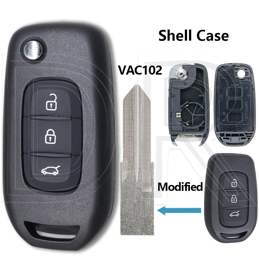 Great Car Key Modified Shell Case Only Support CWTWE1G0003 For Renault Dacia Symbole Logan Sandero Trafic Lodgy Dokker Duster