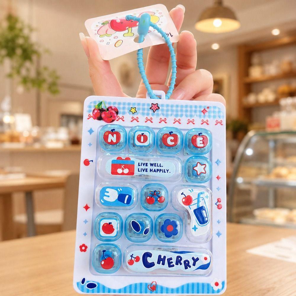 14Key Decompression Button Toy Creative Style Keyboard Keychain Mini Keyboard Pendant Children Use