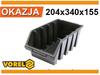 black storage container l 204 x 340 x 155 78834 VOREL
