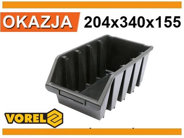 black storage container l 204 x 340 x 155 78834 VOREL
