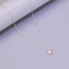L176 Gold Plated Stainless Steel Dainty Minimalist Zircon Charm Anti Chain Round Clear Cz Stone Necklace for Women Jewelry