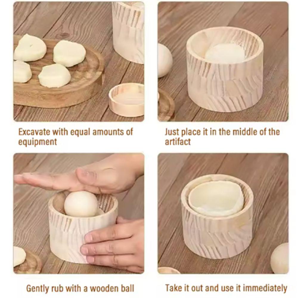 Manuelle Mochi-Presse aus Holz, Ravioli-Former, Haushalts-Teigformer für Teigtaschen