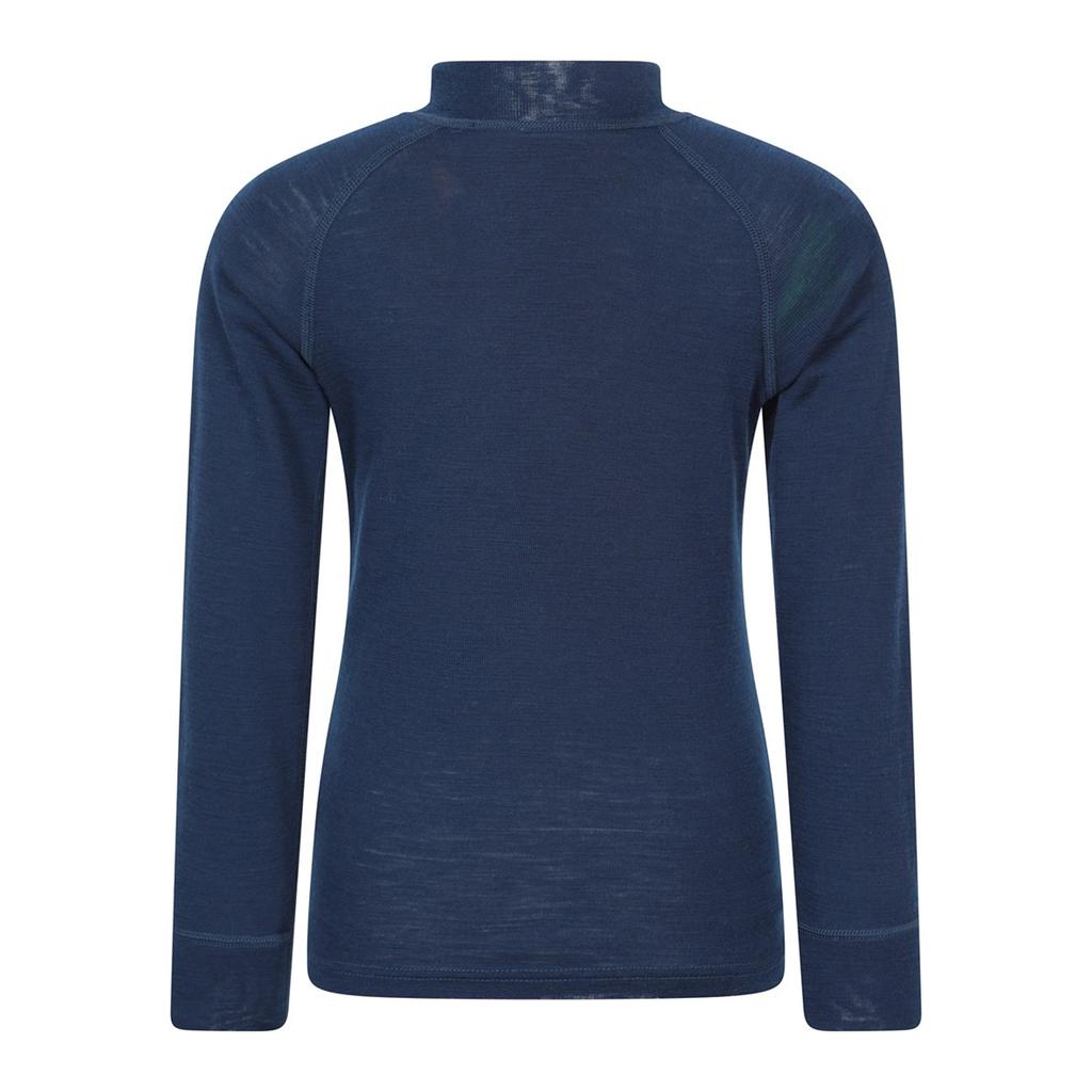Mountain Warehouse Childrens/Kids Merino Blend Half Zip Base Layer Top