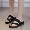 Streetwear Sandals Women'S Summer Fashion Casual Wedge Toe Floor Empty Dress Sandal On The Beach To Wear Flip Flops Chalas Mujer