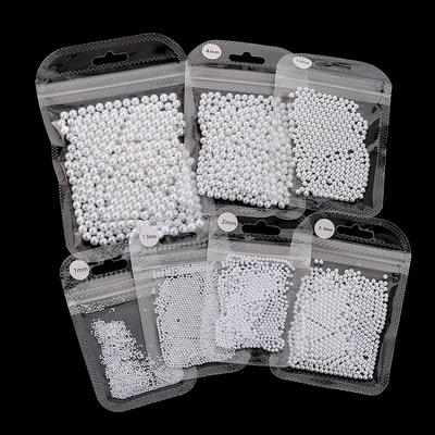 Small Package Nail Art Pearl Multi-Size Small Pearl Round Pearl Nail Art Jewelry Highlight Full Round Pearl Non-Porous