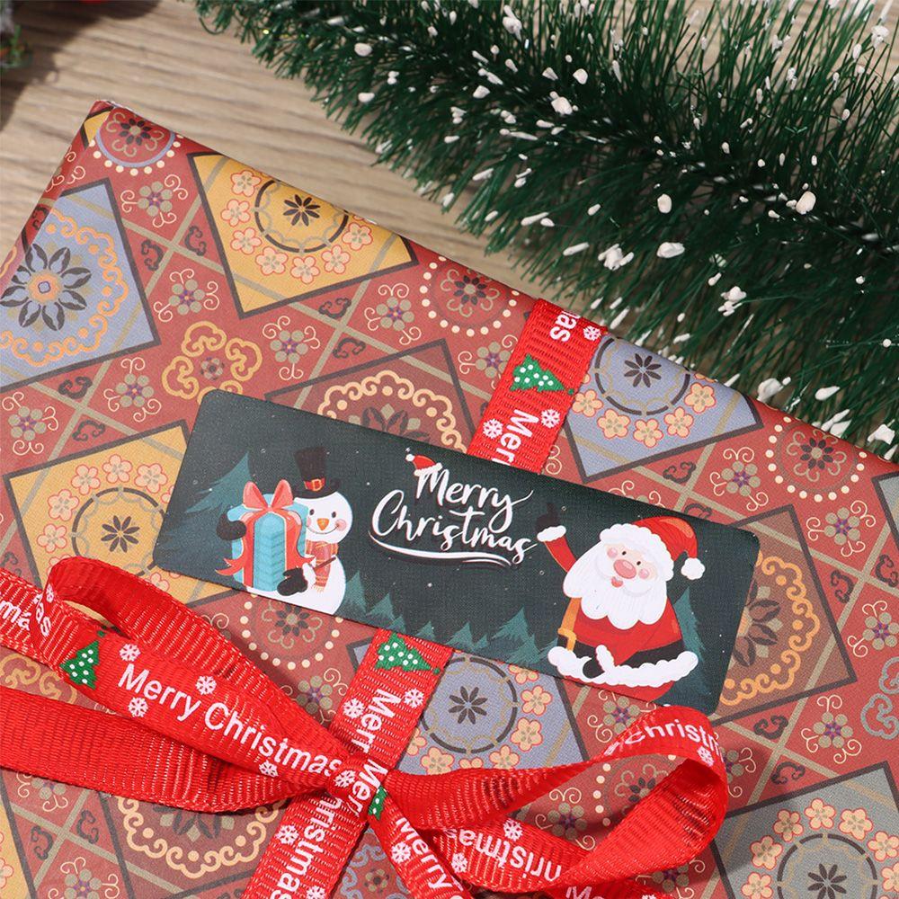 Santa Claus Snowman Package Seal Stickers Gifts Wrapping Decals Merry Christmas Decoration Label