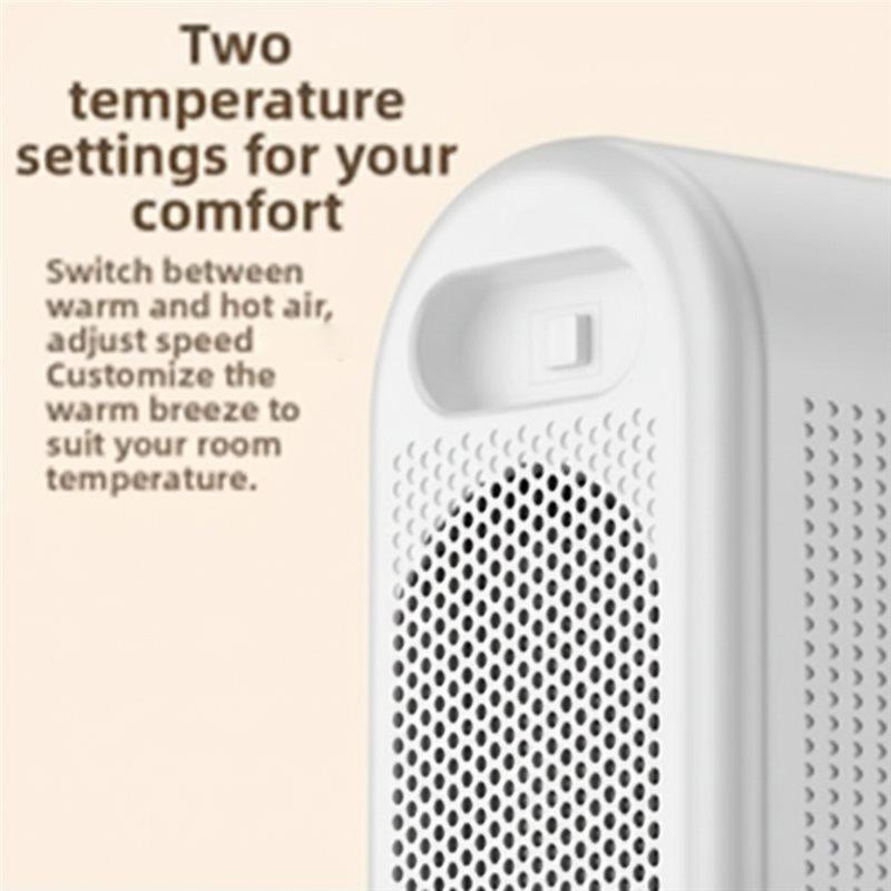 Fast Warming Electric PTC Space Heater Indoor Portable Desktop Bedroom Office Sitting Room Heater