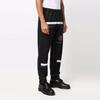 STONE ISLAND Compass Embroidered Logo Cuffed Sweatpants Men Bottoms Black 751565595-V0029