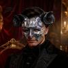 Hard Foam Cosplay Gear Gothic Goat Head Masque with Horns, Adult Demon Skull Horned Face Cushion Masque, Scary Animal Costume for Halloween