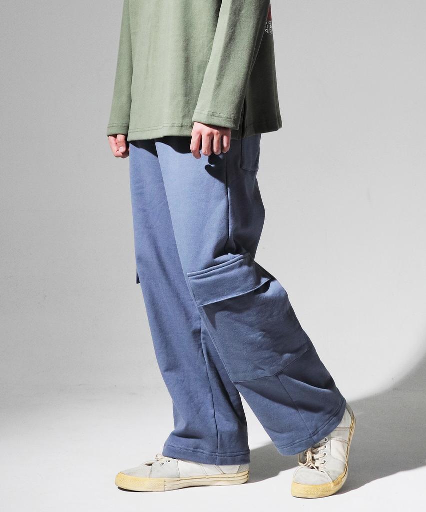 CODE I'M Heavyweight Wide Fit Cargo Pants Blue