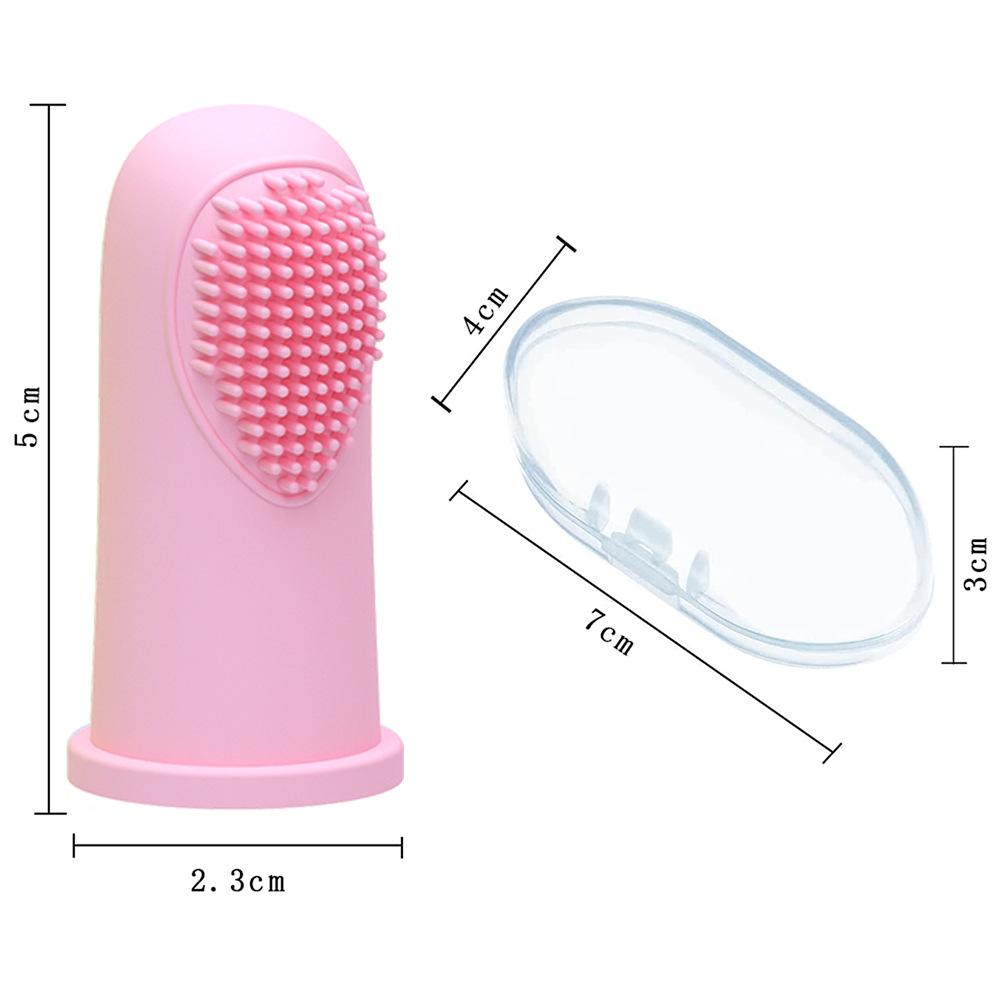 

Soft Silicone Finger Toothbrush for Dogs Teeth Cleaning Tools Pet Oral Health Care Supplies Dog Toothbrush Accessories Supplies рожевий