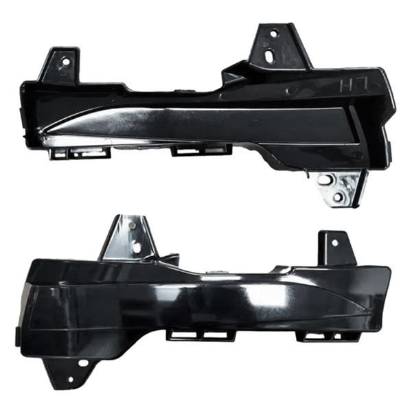 Black ABS Left Fog Light Frame (No Holes) for Tesla