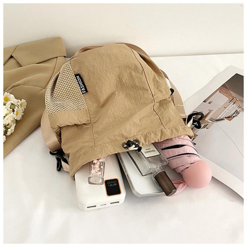 New Fashion Drawstring Crossbody Bucket Shoulder Bags Casual Lightweight Large Capacity Adjustable Tote Bags Cell Phone Purse