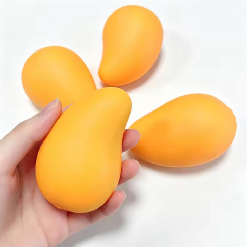 Toy Stress Relief Mango Squishy Ball Super Slow Rebound Decompression Fidget Butter Anxiety Relief Mango Stress Ball Squishy