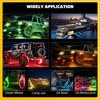 RGB LED Car Underbody Lights with 3D Lens and Music Rhythm APP Control for Off-Road Vehicles