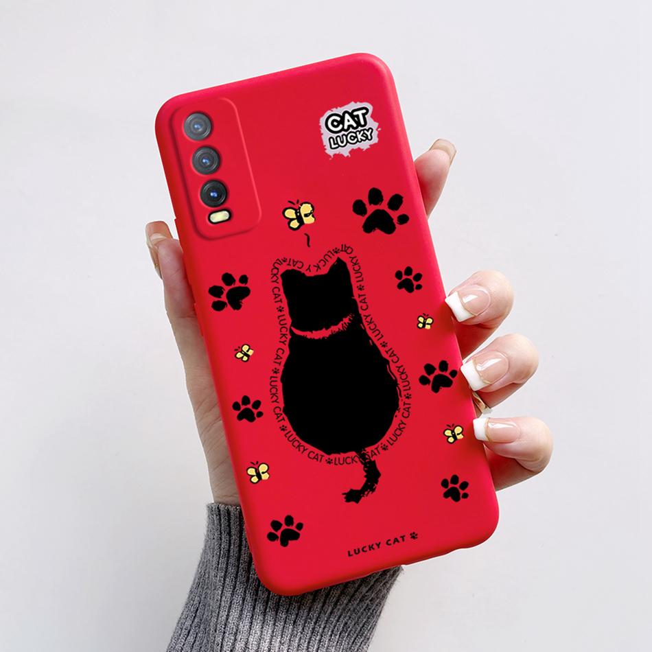 For Vivo V2027 V2029 Vivo Y20 Y20i Y20s Case Cute Bear Cartoon Frog Back Cover Soft Silicone Funda For Vivo Y11s Y12s Y12a Etui