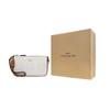 Coach Nolita 19 Metallic Logo Classic Print Faux Leather Mahjong Bag Women Shoulder Bag White Glacier-White CA444-IMRFI