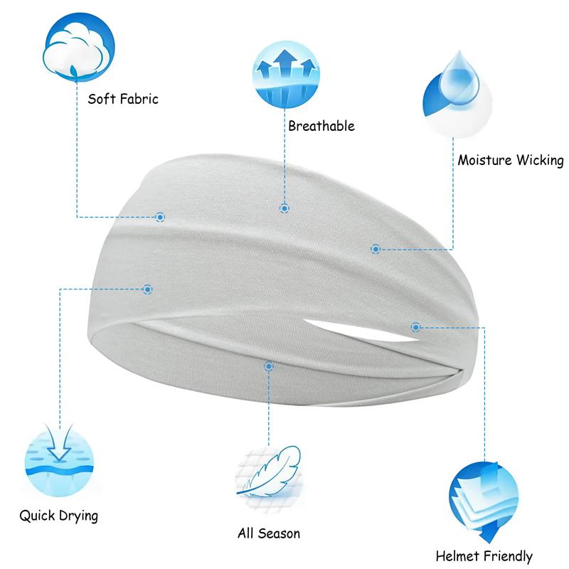 Breathable headband sports sweat-absorbing headband, elastic headband, suitable for sports and leisure use