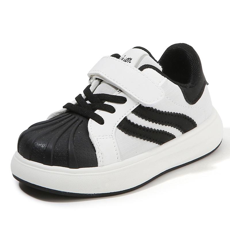 Kids Casual Breathable Soft Sole Shell Toe Sports Sneakers For Unisex Boys And Girls