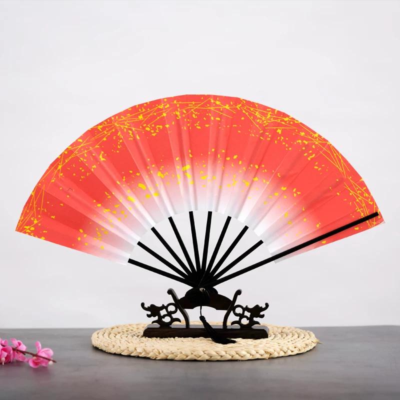 Cosplay Dance Props: Japanese-Style Folding Fan with Ten Ribs, Bat-Shaped Fan, Suitable for Dance and Performance