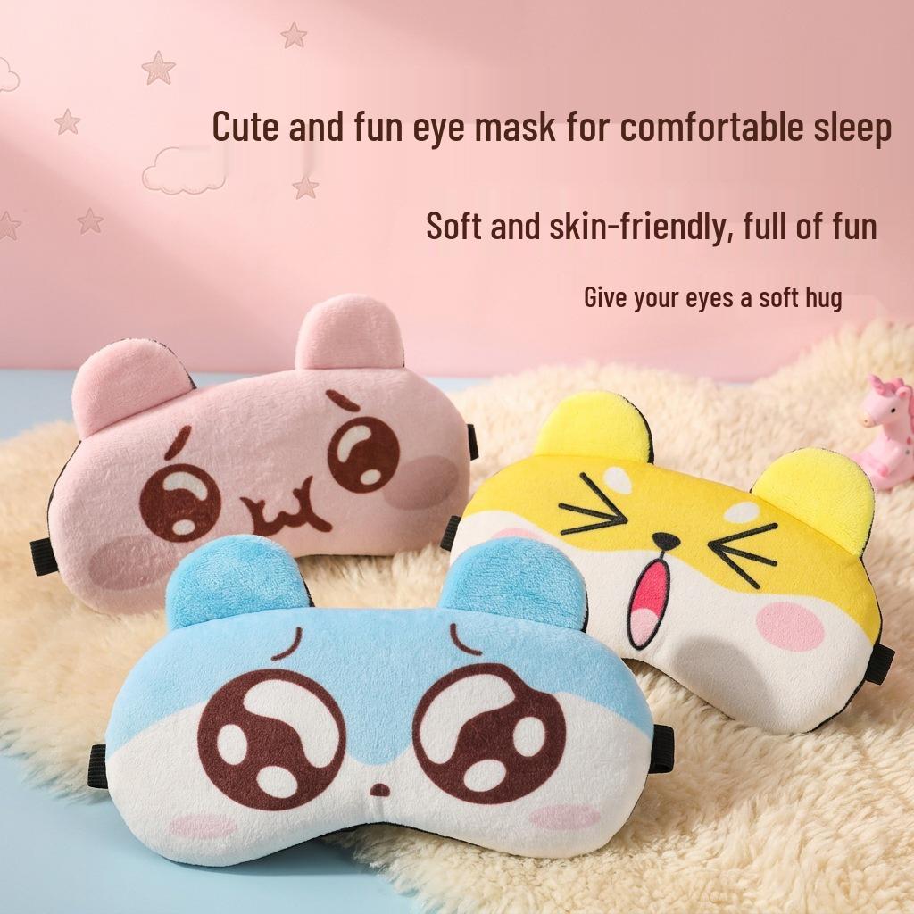 Maschera per Occhi Carina a Cartone Animato per Bambini con Impacco Caldo/Freddo – Maschera per Dormire Oscurante con Opzione Ghiaccio e Logo Personalizzabile Disponibile