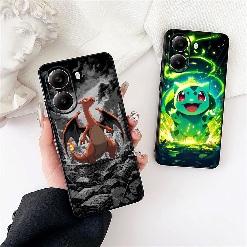 P-Pikachus Charmander P-Pokemons Mewtwo Cover for Apple iPhone 12 13 Mini XS 11 Pro Max 7 8 Plus + XR 8+ X SE 2020 SE3 Case