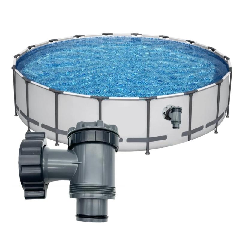 Pool Pömpel und Filter Set Einfache Installation Pömpelventile Zuverlässiger Betrieb Filterset Kunststoff Schwimmbadfilter