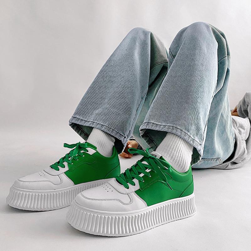 Herren Casual Sneaker Frühling 2022 Mode Colorblock Schnürschuhe Laufschuhe Männlich Reiseschuhe