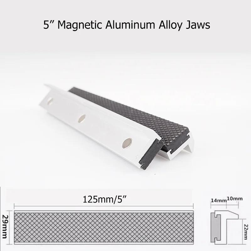 Vise Magnetyczna Osłona Ochronna 2,5-8'' Szczęki Osłona Ochronna Stop Aluminium Guma Narzędzia Ręczne Imadło Stołowe Ochraniacz Akcesoria