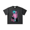 260 GSM Double Yarn 32 Count 100% Cotton Dandadan V17 Jiji White Print Unisex Heavy Cotton T Shirt
