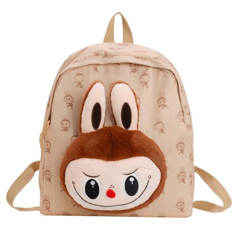 School Bag Internet Celebrity Same Cute Backpack College Style Backpack New Student Bag Labu Cloth Cartoon Doll Bag