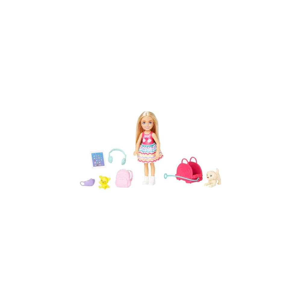 

Barbie Chelsea Travel Set Doll Outfit Accessories for 3 Years and Up