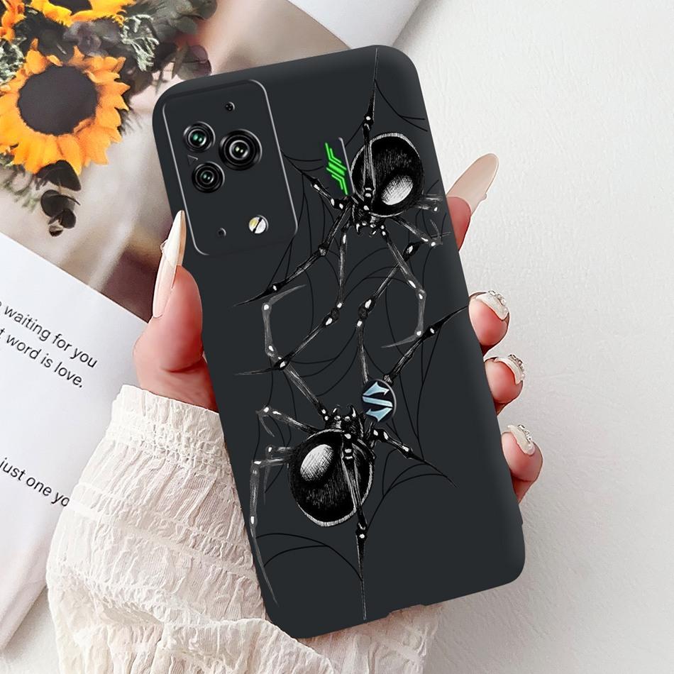 Per Xiaomi Black Shark 5 Pro Shark5 Custodia per Telefono Black Shark 5 5Pro Elegante Floreale Gatto Dipinto Morbido Silicone TPU Custodie