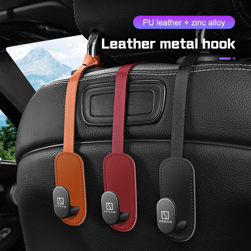 Quality Nylon Car Seat Headrest Hook For ZEEKR 7X X 001 FR 009 007 MIX 2026 Metal Vehicle Hooks Hanger Bag Umbrella Accessories