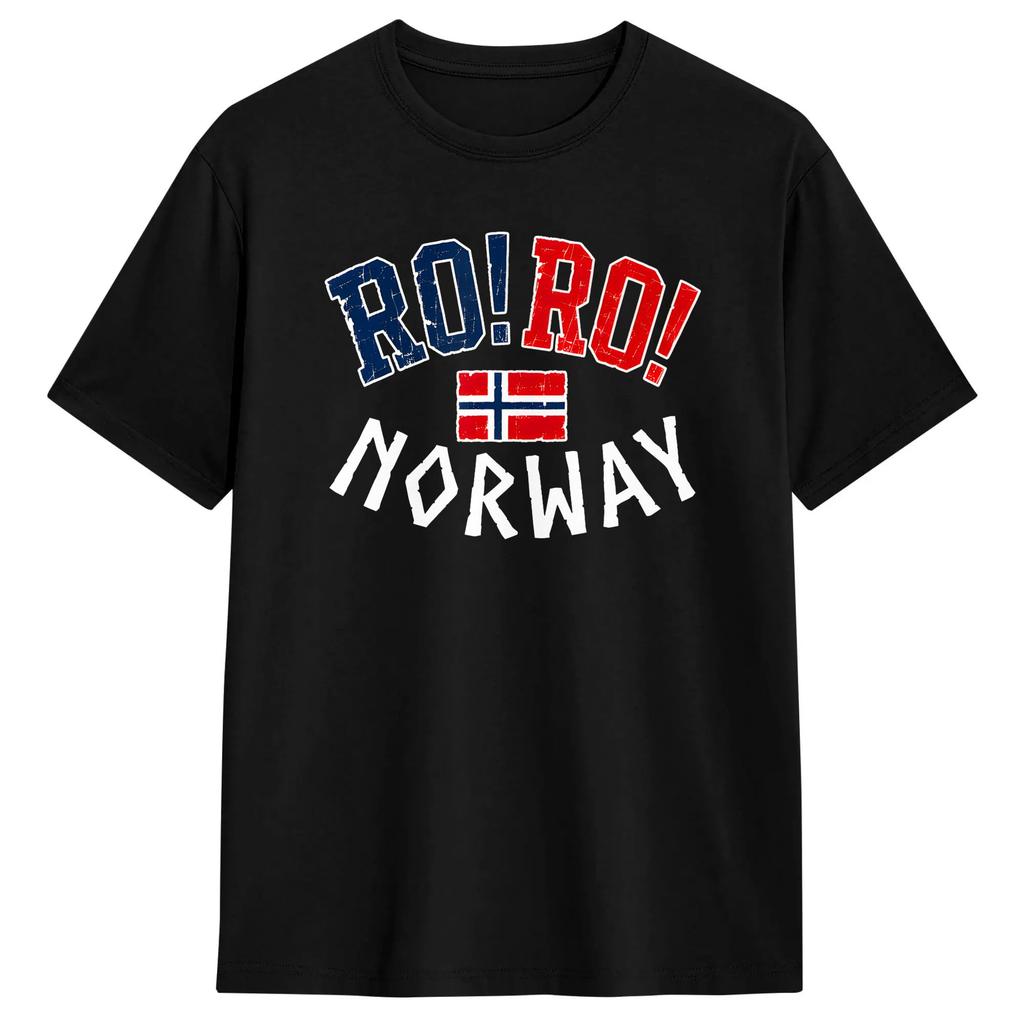Norge Flag Norway T Shirts Unisex 100 Cotton Fashion for Male TShirts Round Neck Tees Short Sleeve Clothing Printed