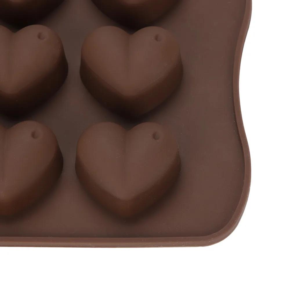 New Silicone Chocolate Mold Chocolate Baking Tools Non Stick Mold Love Heart Shaped Jelly Ice Fondant Sugar Tool Cake Mold
