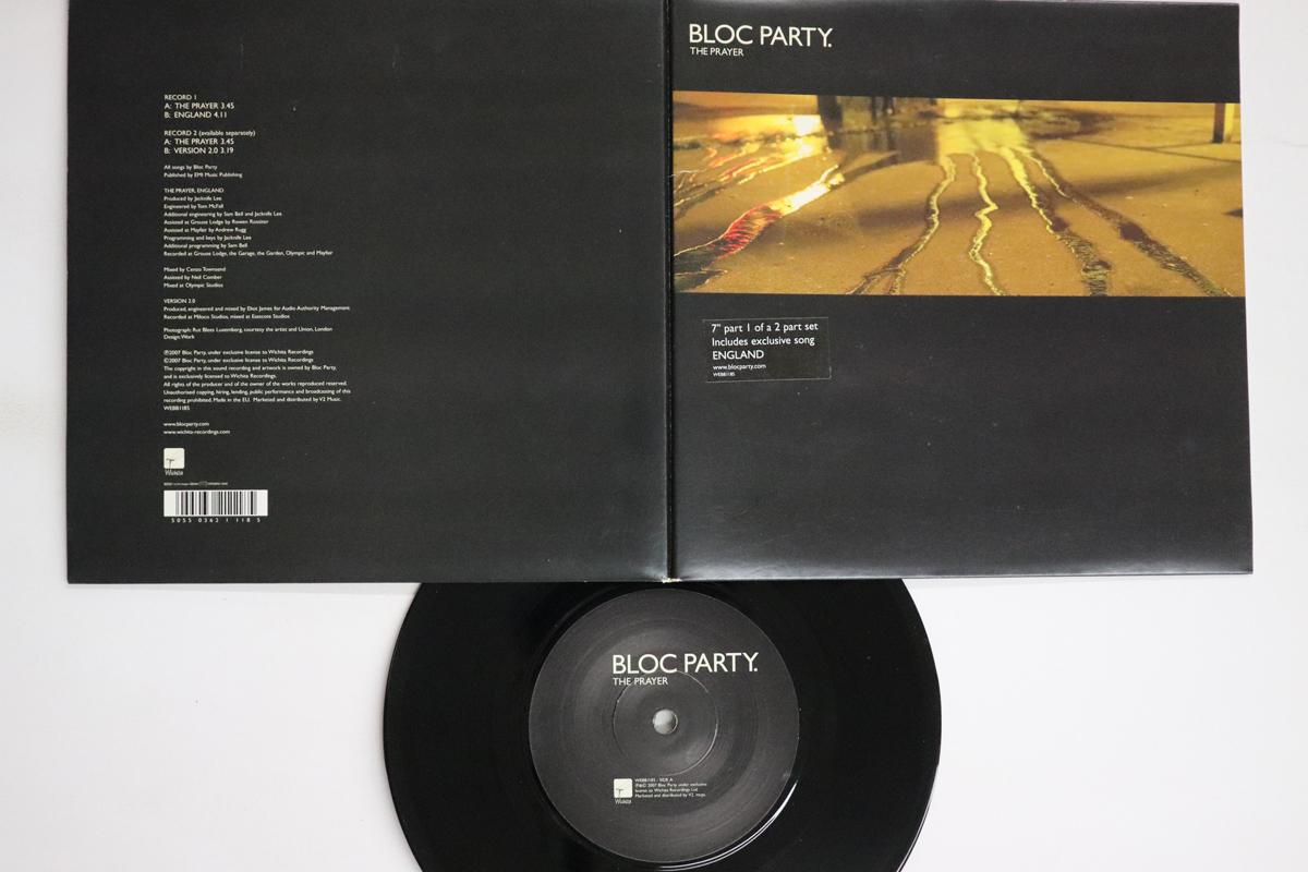 

7inch Record BLOC PARTY Prayer England WEBB118S WICHITA 2007 UK Rock Used