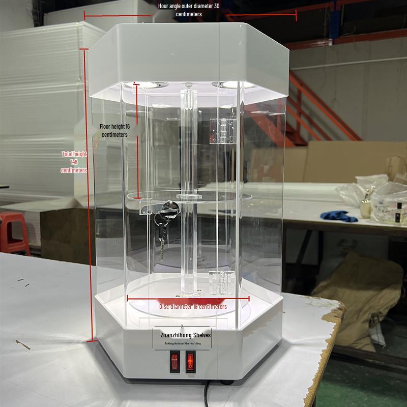 Acrylic Rotating Display Shelves for Cosmetics, Jewelry, Dental Models, Perfume, Ornaments, Watches, and Glasses