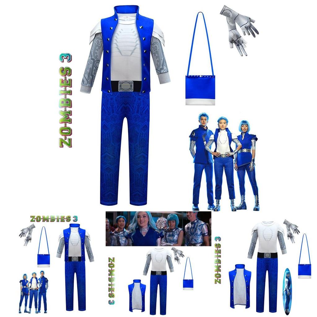Zombie 3 Alien Cosplay Costume For Kids Halloween Outfits And Theme Parties