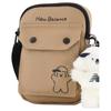 New New Balance Fabric Shoulder Bag, Crossbody Bag Regular Unisex Khaki LAB42407KH