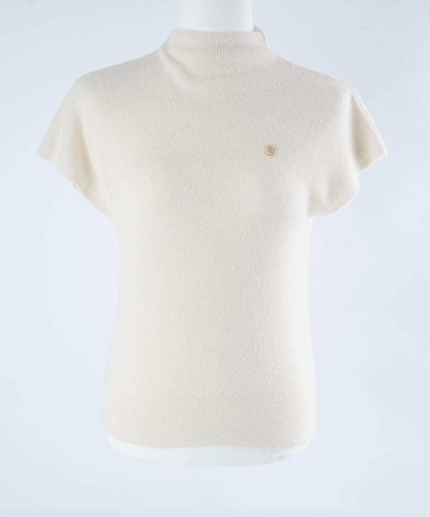 STARRYEYED Renewal Cashmere Mock Neck Cap Sleeve Knit (Ivory)